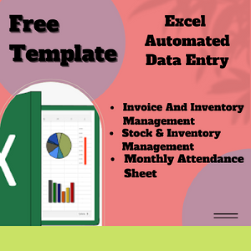 Fully Automated DATA ENTRY  EXCEL Templates