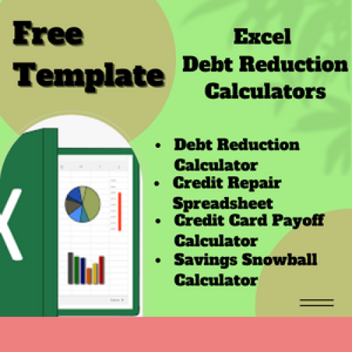 Debt Reduction Calculator  EXCEL Templates