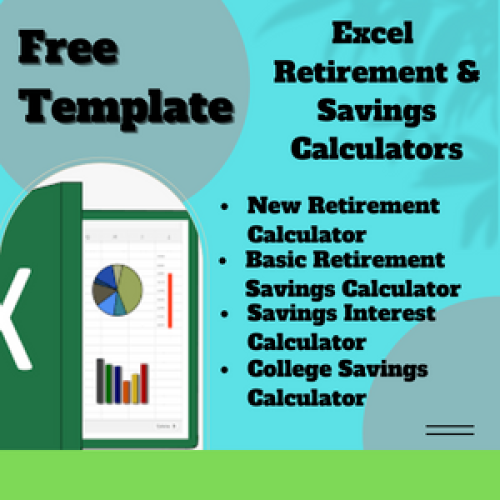 Retirement & Savings Calculator  EXCEL Templates