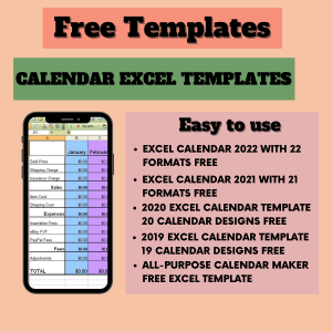 Read more about the article Excel  Calendar Templates