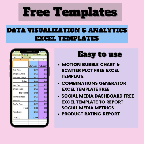 Excel Data Visualization Analytics Templates