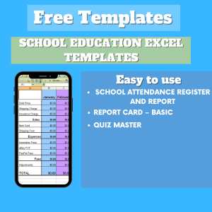Read more about the article School Education EXCEL Templates