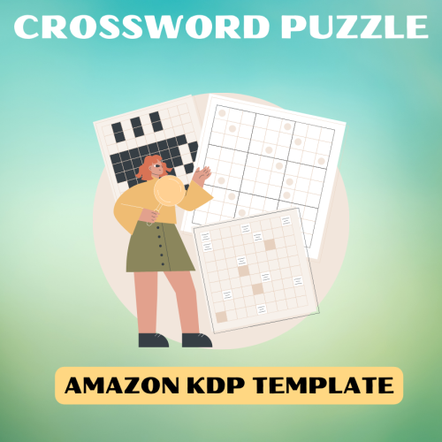 FREE-CrossWord Puzzle Book, specially created for the Amazon KDP partner program 01