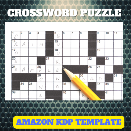 FREE-CrossWord Puzzle Book, specially created for the Amazon KDP partner program 25