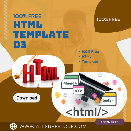 100% Free & Copyright free HTML templates. Download and edit them or do anything with them, as you please 03