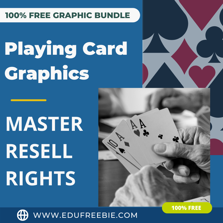 You are currently viewing 100% free to download graphics of “Playing Cards” with master resell rights is just for you to give you a chance to use your imagination and creativity by using them to print wherever you like