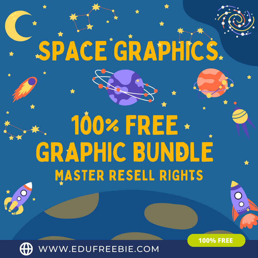 You are currently viewing 100% Free to download graphics with master resell rights “Space” is ideal for your design and these are really attractive graphics to use for printing