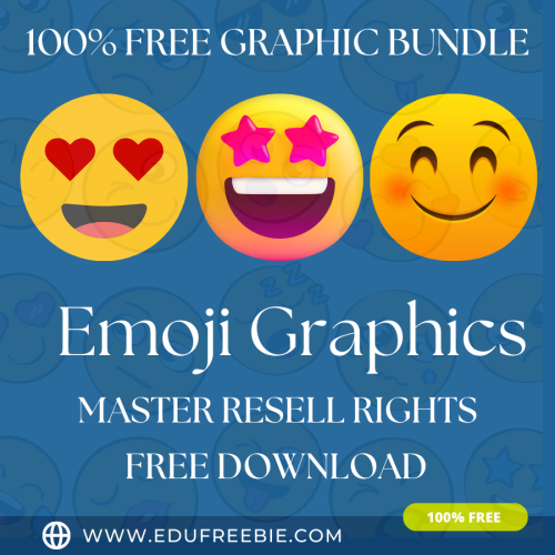 100% Free to download graphics with master resell rights “Emoji” is ideal for your design and these are really attractive graphics to use for printing