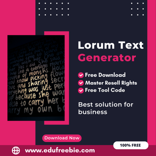 100% Free Lorum Text Generator Tool: Easily Generate Lorum Text In Just One Click Using this Tool