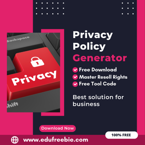 100% Free Privacy Policy Generator Tool: Easily Generate Privacy Policies by Using this Tool and Earn Money online