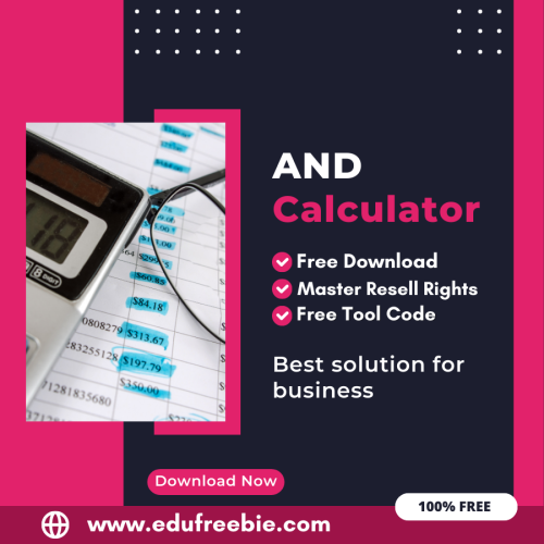 100% Free And Calculator Tool: Easily Calculate AND by Using this Tool and Sart Your Business Now