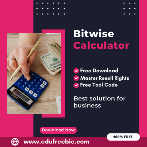 100% Free Bitwise Calculator Tool: Easily Calculate Bitwise by Using this Tool and Sart Your Business Now