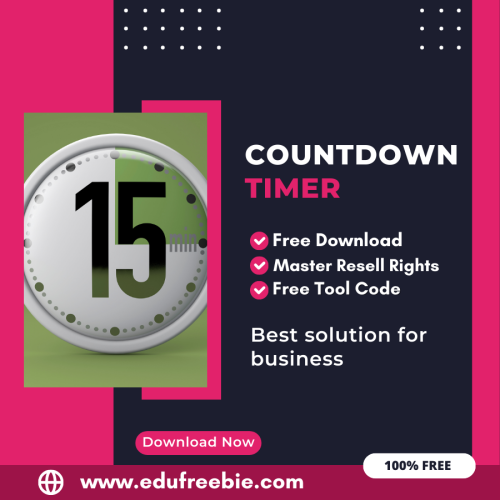 100% Free Countdown Timer Tool: Easily Countdown Time by Using this Tool and Earn Money Online