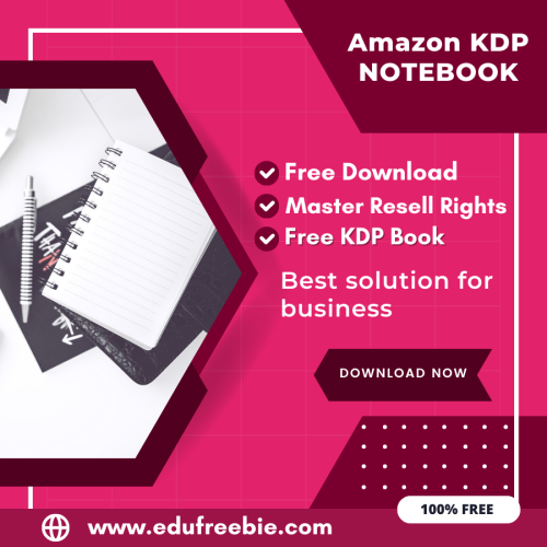 100% Free Note Book with master resell rights. You can sell this notebook on Amazon KDP and earn money online, Start Earning Now and Become Millionaire