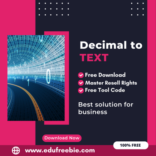100% Free Decimal to Text Converter Tool: Easily Convert Decimal code to Octal by Using this Tool and Earn Money Online
