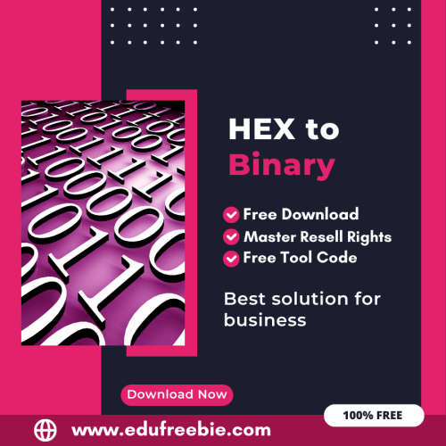 100% Free HEX to Binary Converter Tool: Easily Convert HEX code to Binary by Using this Tool and Earn Money Online