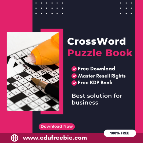 “Profit from Amazon KDP: A Beginner’s Guide to Publishing a Crossword Puzzle Book with 100% Free to Download and Master Resell Rights”