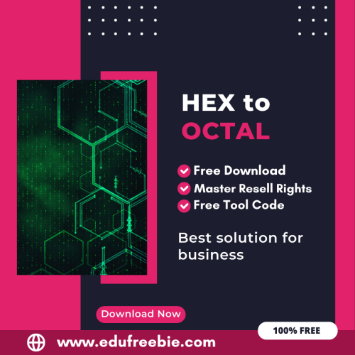 100% Free HEX to Octal Converter Tool: Easily Convert HEX code to Octal by Using this Tool and Earn Money Online