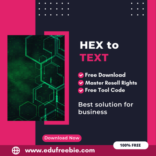 100% Free HEX to Text Converter Tool: Easily Convert HEX code to Text by Using this Tool and Earn Money Online