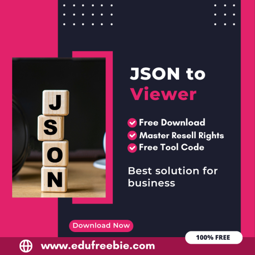 100% Free JSON Viewer Tool: Easily View JSON code by Using this Tool and Become Millionaire after selling this tool