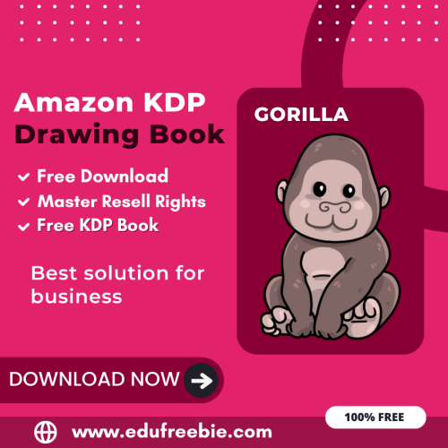 100% Free Gorilla DRAWING BOOK with master resell rights. You can Download it for Free and Earn Money Online By selling this DRAWING BOOK