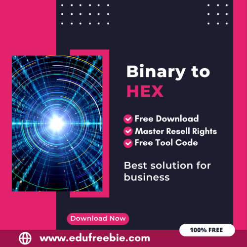 100% Free Binary to HEX Converter Tool: Easily Convert Binary code to HEX by Using this Tool and Earn Money Online