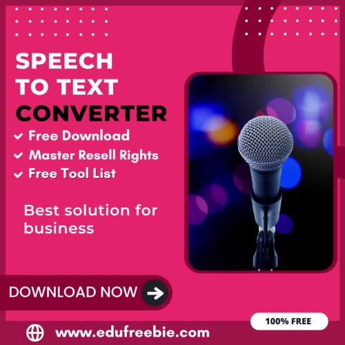 100% free Speech to Text Converter Tool: Easily convert your Speech into text by using this tool, and Become a millionaire after selling this tool