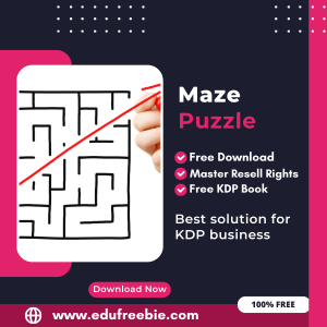 Read more about the article 100% Free Maze Puzzle Book for Selling on Amazon KDP and Earn Money Online with master resell Rights