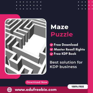 Read more about the article 100% Free Maze Puzzle Book for Selling on Amazon KDP and Earn Money Online with master resell Rights