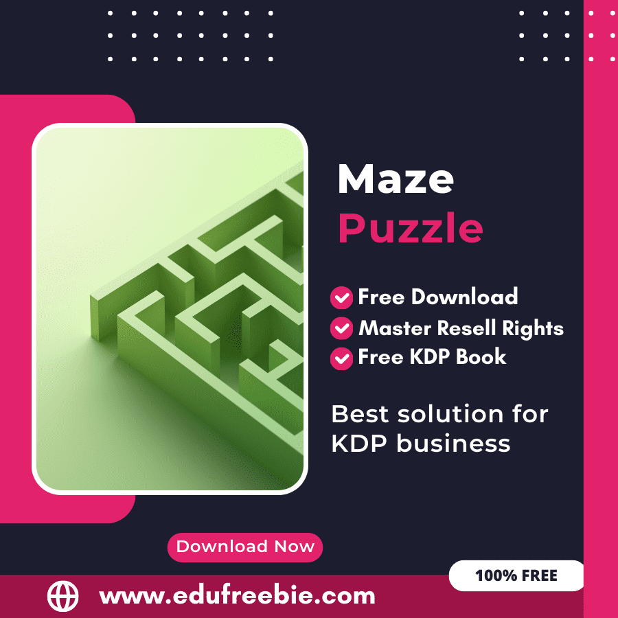 You are currently viewing 100% Free Maze Puzzle Book with Master Resell Rights Learn How to Sell Maze Puzzles and Earn Money