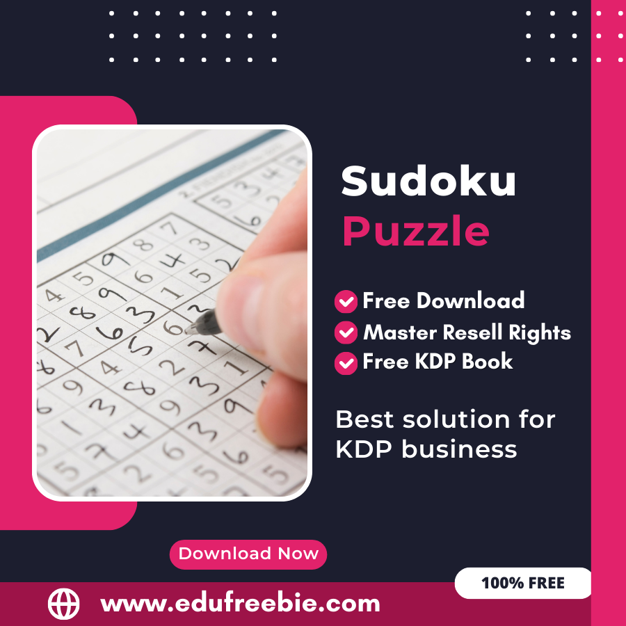 You are currently viewing Crack the Sudoku Code: A Comprehensive Guide to Earning from Amazon KDP with 100% Free to Download With Master Resell Rights