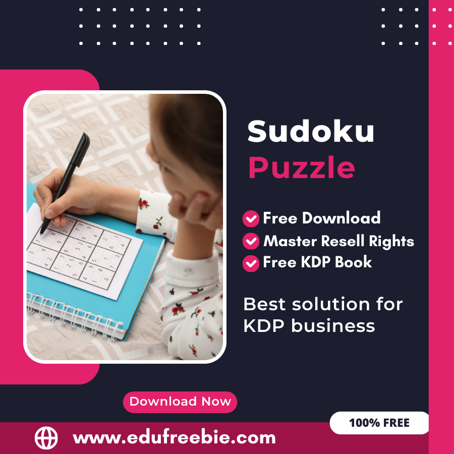 You are currently viewing The Ultimate Guide to Earning from Amazon KDP: A Guide to Publishing a Sudoku Puzzle Book with 100% Free to Download With Master Resell Rights