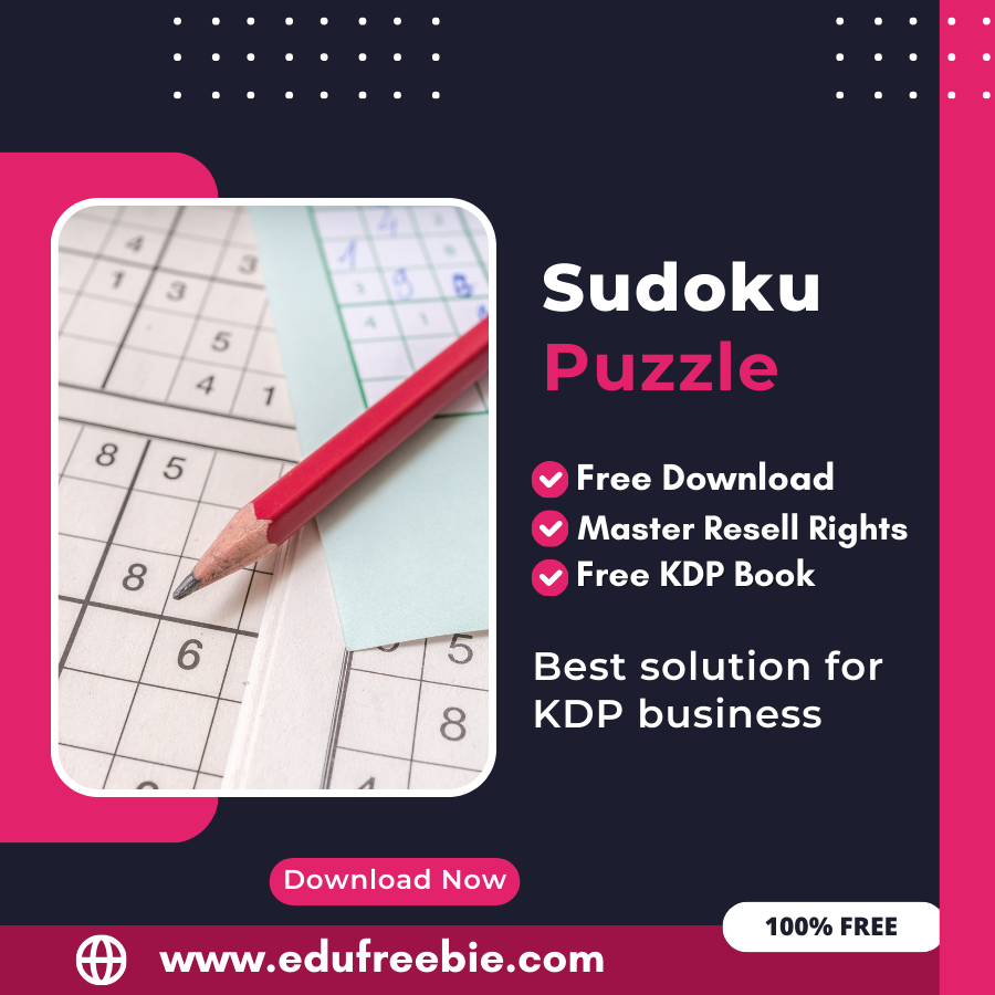 You are currently viewing Make Money with Amazon KDP: A Comprehensive Guide to Publishing a Sudoku Puzzle Book with 100% Free to Download With Master Resell Rights