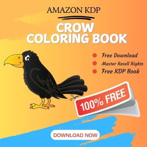 Read more about the article 100% Free to download Crow COLORING BOOK with master resell rights. You can sell these COLORING BOOK as you want or offer them for free to anyone