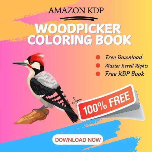 100% Free to download Woodpicker COLORING BOOK with master resell rights. You can sell these COLORING BOOK as you want or offer them for free to anyone