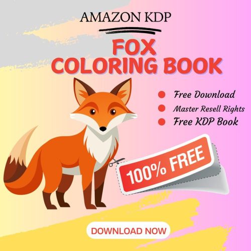 100% Free to download FOX COLORING BOOK with master resell rights. You can sell these COLORING BOOK as you want or offer them for free to anyone