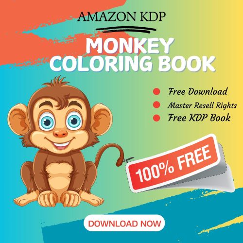 100% Free to download Monkey COLORING BOOK with master resell rights. You can sell these COLORING BOOK as you want or offer them for free to anyone