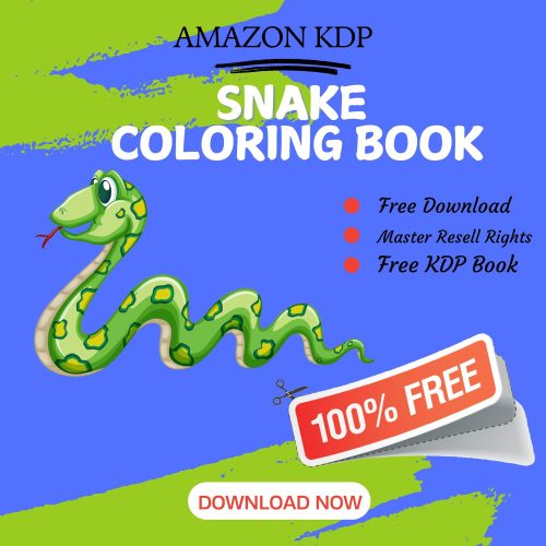 100% Free to download  Snake COLORING BOOK with master resell rights. You can sell these COLORING BOOK as you want or offer them for free to anyone