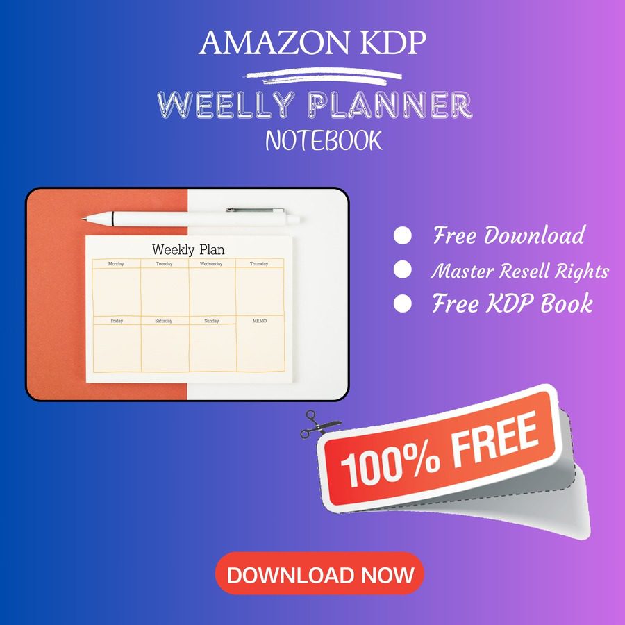 You are currently viewing 100% Free to download Weekly Planner NoteBook with master resell rights. You can sell these Planner NoteBook as you want or offer them for free to anyone