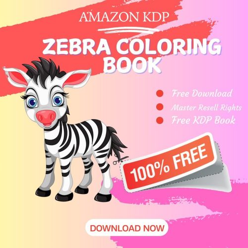 100% Free to download Zebra COLORING BOOK with master resell rights. You can sell these COLORING BOOK as you want or offer them for free to anyone